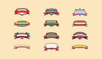 Variety of Colorful Banner Designs for Graphic Projects vector