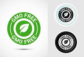 GMO Free Product Icon Design, Icon For Web and mobile application vector
