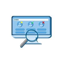 Search engine optimization icon illustration vector