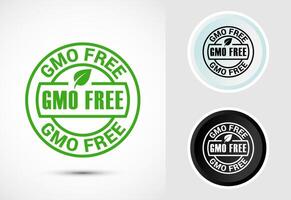 GMO Free Product Icon Design Illustration, Icon For Web and mobile application vector