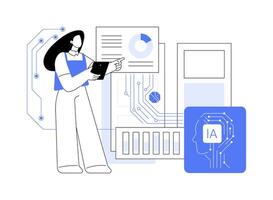 Business process automation isolated cartoon illustrations. vector