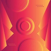 Modern abstract red and yellow background with gradients vector