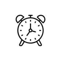 an alarm clock icon on a white background vector