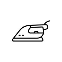 an iron is shown in a line drawing vector