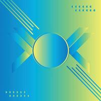Modern colorful vibrant abstract graphic design background template vector