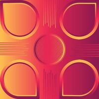 Red orange background Abstract background geometry shine vector