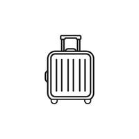 A suitcase icon on a white background vector