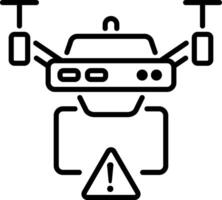 A line icon of task urgency vector