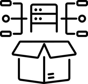 An outline style icon of sprint backlog vector