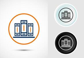 Elegant Book Icon Design, Illustration for Libraries and Learning vector