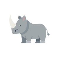 a rhino is standing in front of a white background vector