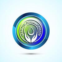 Dermatologically tested icon design, dermatology test and dermatologist clinic icon, Glossy Round Button Design vector