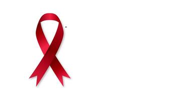 World AIDS Day text animation for social awareness symbol with copy space text area suitable for world aids day campaign 1 December video