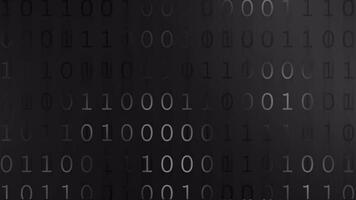 Digital Binary Code Background Dark V2 video