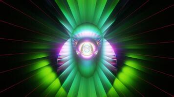 Abstract VJ Loop beam rotation of flickering glow. video