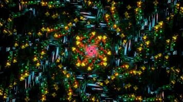Geometry kaleidoscope infinite 3d patterns seamless vj loop for spiritual meditation psychedelic substance trippy trance trip video