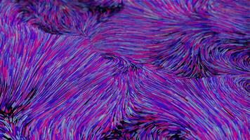 Abstract blue purple waving background. Seamless VJ loop. 3d render. video