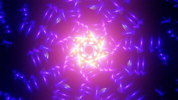 Abstract seamless multicolor psychedelic hypnotic VJ loop background. 3D graphics for music stage transition, shows, retro, hitech. video