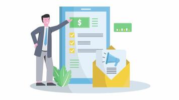 Affiliate Marketing Animation Scene video