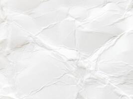 Crumpled white paper background , used as a background for text, with the back being crumpled white paper photo