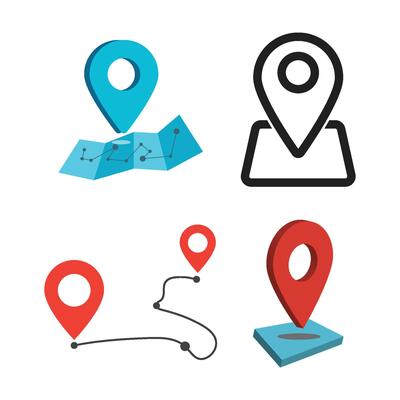 Location point Logo template
