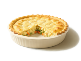 Potato Pie A rich and savory pie filled with mashed potatoes, cheese, and vegetables, baked in a buttery crust. png