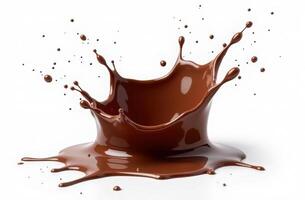 Chocolate splash explosion captivating liquid art in motion photo