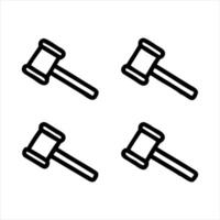 gavel icon design with a white background vector