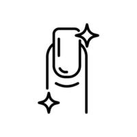 manicure icon, line style icon vector