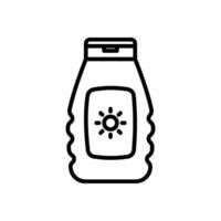 sunblock icon, line style icon vector