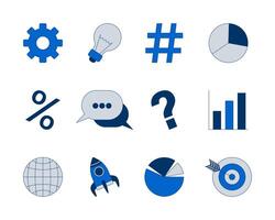 Business management app ui design 2D cartoon objects set. Digital startup boosting modern strategy isolated elements flat cliparts on white background. Spot illustrations collection vector