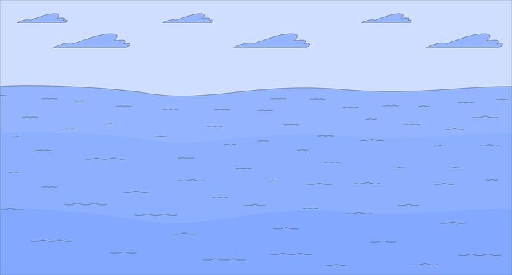 Flood natural disaster flat illustration. Climate crisis problems. Water level rising during heavy rains 2D landscape cartoon background. Global warming impact on environment scene image