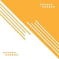 Abstract elegant Yellow Line stripe template on white background with copy space. vector