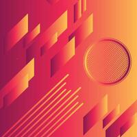 Colorful orange and red gradient waves background. Modern futuristic gradient orange abstrac fluid shape background. Summer orange gradient waves wallpaper. vector