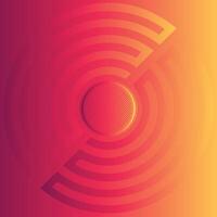 Red orange background with yellow circles Modern futuristic background. Can be use for landing page, book covers headers, presentations, and wallpaper backgrounds vector