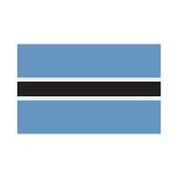botswana flag symbol design vector