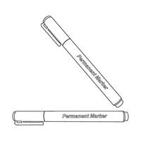 permanent maker to study or work design vector