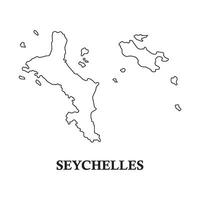 Seychelles country map icon design vector