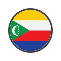 Comoros flag icon design vector
