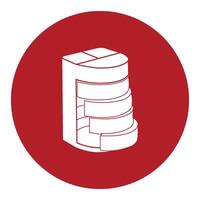 multi-purpose tool holder in the office icon design vector