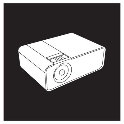 projector icon logo design