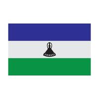 Lesotho country flag icon vector