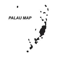 Palau region map symbol design vector