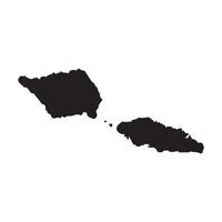 map of samoa region design vector