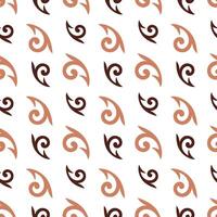 a pattern with brown and white asian oyu vector