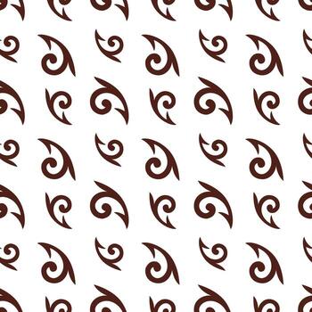 un modelo de marrón ornamento en un blanco antecedentes vector