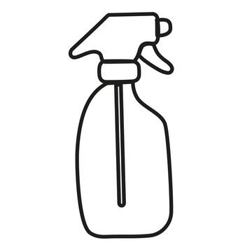 atomizador jardín contorno aislado en un blanco antecedentes vector