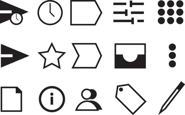 Collection of Simple Graphic Icons