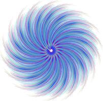 abstract background with blue and colr concentric circles vector