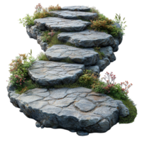Garden Stone Pathway with Grass png